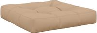 vidaXL - 1-Piece - Coussin d'assise - VIANEN - 100% - Polyester - Sable - 80 x 80 x 12 cm