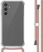 iMoshion Hoesje Samsung Galaxy A25 - Backcover met koord - Rosé Goud