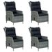 VidaXL 3068783 Ensemble de jardin gris clair