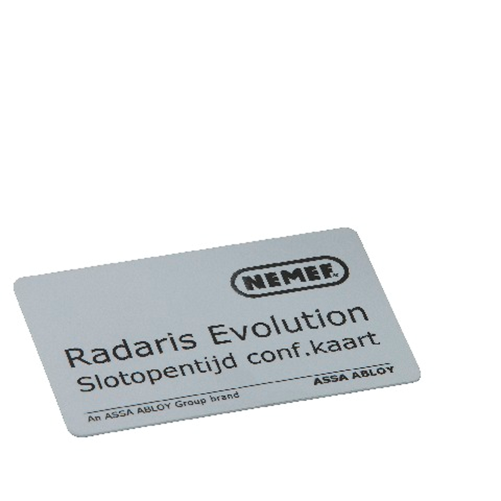 Nemef 7322 Slot-opentijd configuratiekaart radaris evolution