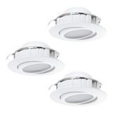 EGLO Pineda - Recessed Spot - White - 6W - Round