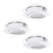 EGLO Pineda - Recessed Spot - White - 6W - Round