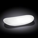 Wilmax WL-992810/A porseleinen plaat, wit, 33 cm lengte, 18,5 cm breedte