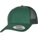 Flexfit Casquette Retro Trucker Couleur Avant, dames et hommes, disponible en 7 couleurs, taille unique, evergreen, One size