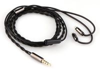 Tripowin Zombur - IEM Kabel - 4N - 3.5mm - 2 Pin - Met Microfoon - 1.2 Meter - Zwart