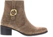 Floris van Bommel Dames Enkellaars Evi 05.14 Taupe Leer Maat 38