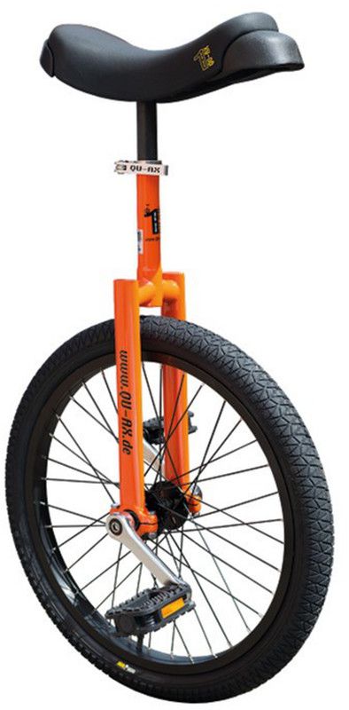 Quax Luxus Einrad oranje, zwart