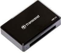 Transcend CFast 2.0 USB3.0 USB 3.0 Zwart geheugenkaartlezer