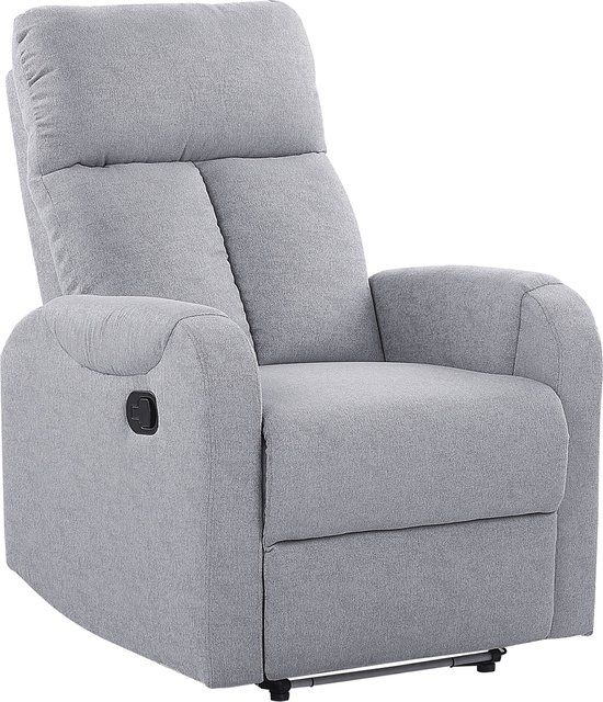 Beliani SOMERO TV-fauteuil - Grijs - Design - Verstelbare rugleuning