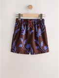 Next Zwemshorts royal blue/koningsblauw / chocoladebruin / wit
