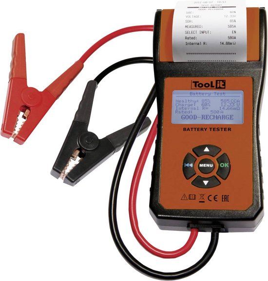 GYS PBT 550 Accutester 12 V - Digital Display - Colorless