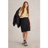 White Stuff Coral Jacquard Jupe Noir Uni