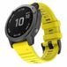 By Qubix - Siliconen bandje - Geel - 26mm Quickfit - Geschikt voor Garmin Fenix 9 / 9 pro - 51mm