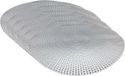 Merkloos / Sans marque Zilver Placemats - D40 cm - rond - Set van 6x stuks - kunststof