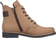 Rieker Bottines à lacets Beige Synthétique Talon aiguille