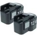 Aeg 2x Batterie Compatible Avec Wbe2e 12, Sb2e 12, Bs2e 12t, Best 12x, Best 12bbpb, Bdse 12t Outil Électrique (1500 mAh, NiMH, 12 V) - Vhbw