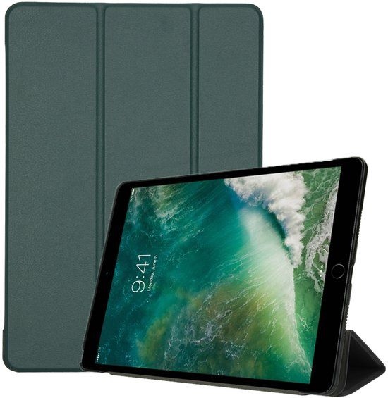 imoshion Tablet Hoes - Geschikt voor Apple iPad Pro 10.5 (2017) / Air 10.5 (2019) - Trifold Bookcase - Donkergroen