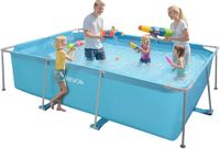 VEVOR Frame Pool Bovengronds Zwembad Stalen Frame Zwembad 3000x2000x762 mm Blauw
