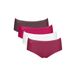 sloggi Basic+ midi hipsters (set van 4) - rood/bruin/wit
