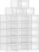 Bol Schoenenboxen set, 18 stuks, transparant, blanc, empilable, taille 42
