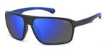 Polaroid PLD 7058/S Noir mat Bleu Lunettes de soleil