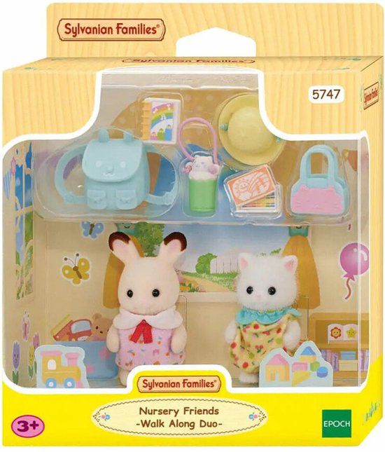 Sylvanian Families 5747 Duo Peutervriendjes Samen Wandelen - 2 Figuren