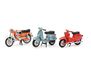 Geen automerk Schuco Zündapp KS 50, Vespa PX, Simson Schwalbe set 1:43 450380300