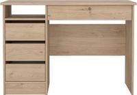 Tvilum FunctionPlus bureau 1 plank, 4 lades eiken decor.