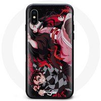 Maniacase Hoesje voor iPhone XS Max Demon Slayer Tanjiro Nezuko Attaque Combat