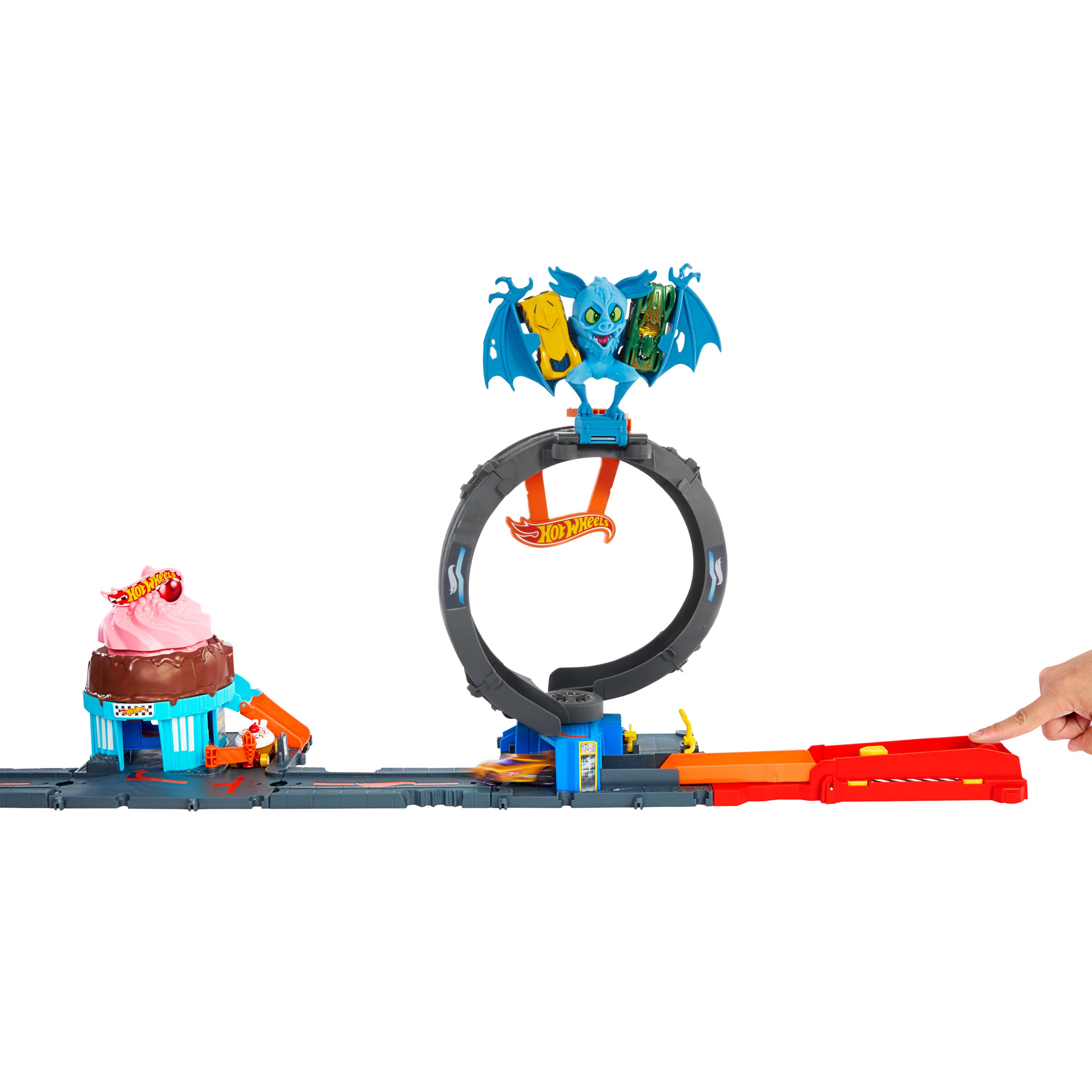 Hot Wheels City Vleermuisaanval Looping - Voertuig & circuitset - 4+ jaar