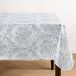 Elrene Home Fashions Tafelkleed, boho, paisley-patroon, water- en vlekbestendig vinyl tafelkleed met flanellen achterkant, 152 x 259 cm, rechthoekig, taupe