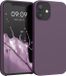 kwmobile telefoonhoesje geschikt voor Apple iPhone 12 mini - Hoesje met siliconen coating - Smartphone case in Bleke iris
