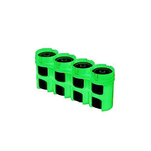 Electronics World Panda Electronics World Storacell Powerpax D Batterij Caddy, Glow-In-the-Dark Moonshine, 4-Pack