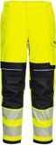 Portwest PW3 Vlamvertragende Modaflame Hi-Vis dames werkbroek FR409 - Geel/Zwart - 28