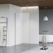 Fortifura Galeria inloopdouche - 120x200cm - mat glas - plafondarm - PVD - geborsteld RVS