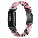 By Qubix Qubix Compatible Fitbit Inspire 3 Resin Bandje Roze met Zwart