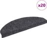 vidaXL - Trapmatten - Zelfklevend - 20 stuks - 65x21x4 cm - Donkergrijs