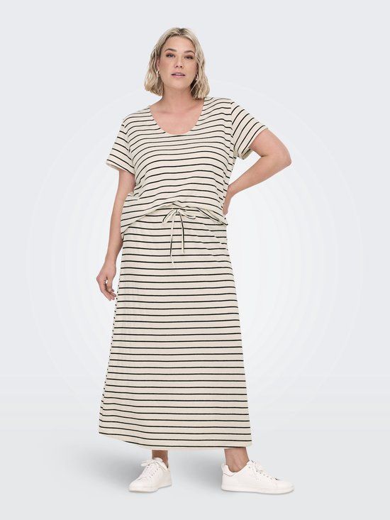 ONLY CARMAKOMA CARJANA LOOSE SWEAT SKIRT JRS Rokken Vrouwen Cloud Dancer 54