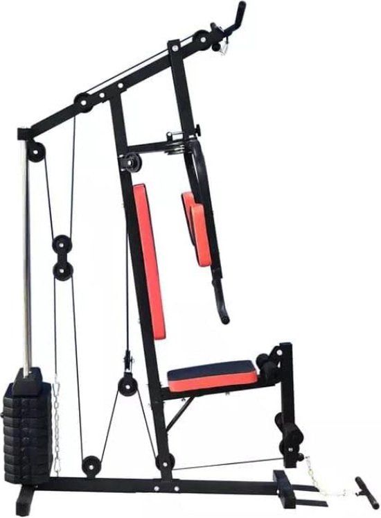 Viking Choice Krachtstation Home Gym - 45 kg Gewichten - Zwart/Oranje