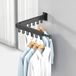 Omgoods - Sèche-linge mural pliable - Étagère de séchage peu encombrante pour l'intérieur et l'extérieur