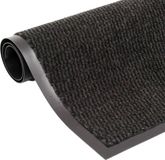 vidaXL Deurmat getuft 60x150 cm zwart