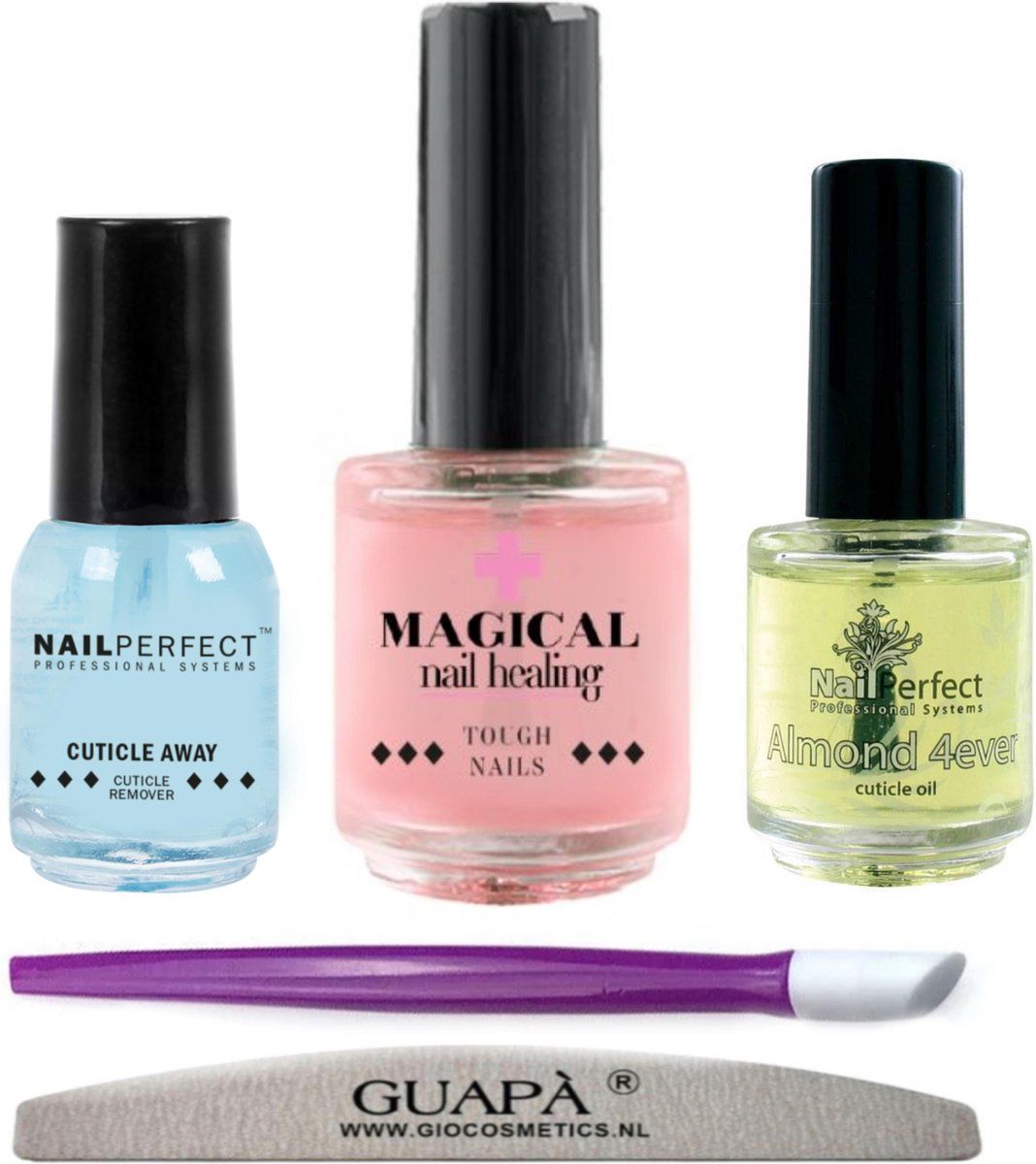GUAPÀ Nagelverharder Nail Essentials Set - Herstel Beschadigde Nagels - 8720572344181