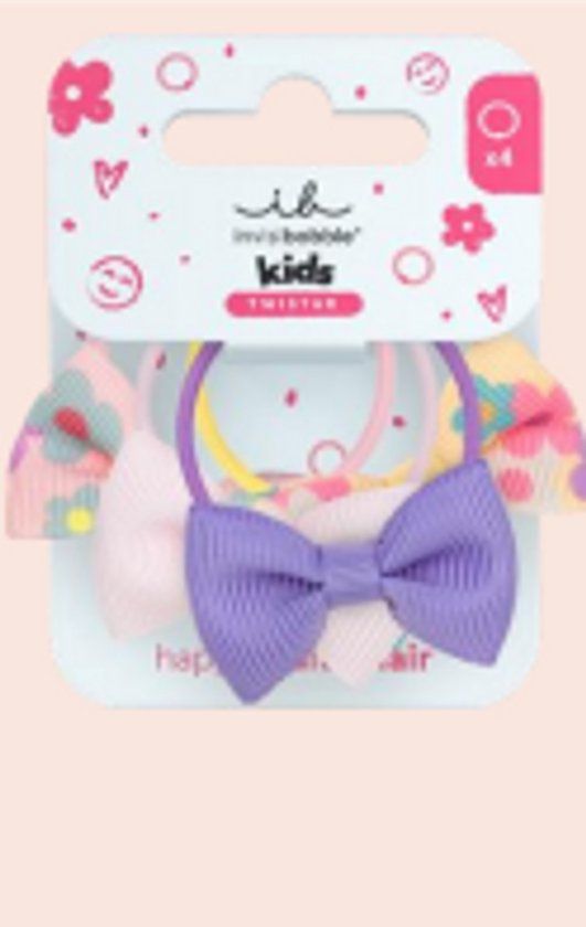 Invisibobble Beauties Kids Bow Wow Haarclip 4 Stuks Textiel