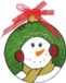 Merkloos / Sans marque Finidi Raamsticker sneeuwpop 18 cm - Kerst raamdecoratie