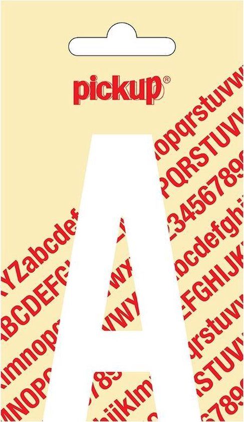 Pickup Plakletter Nobel 90 mm Wit A