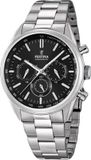 Festina Herenhorloge Analoog Roestvrij Staal Zilverkleurig Zwart F16820/4