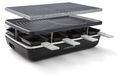 Raclette multifonctionnelle - 1200 W - 4 fonctions - Revêtement antiadhésif - 8 poêlons