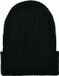 Urban Classics Recycled Yarn Ribbed Knit Beanie Muts Zwart