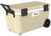 Glacière 70 litres - Grande glacière passive - Maintient au frais jusqu'à 72 heures - Isolation polyuréthane - HDPE - Kaki