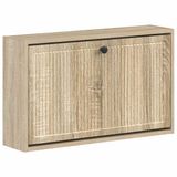vidaXL Wandgemonteerde Schoenenkast EDE 71 x 17 x 43 cm Bewerkt hout
